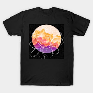 Floral Sunset Abstract T-Shirt